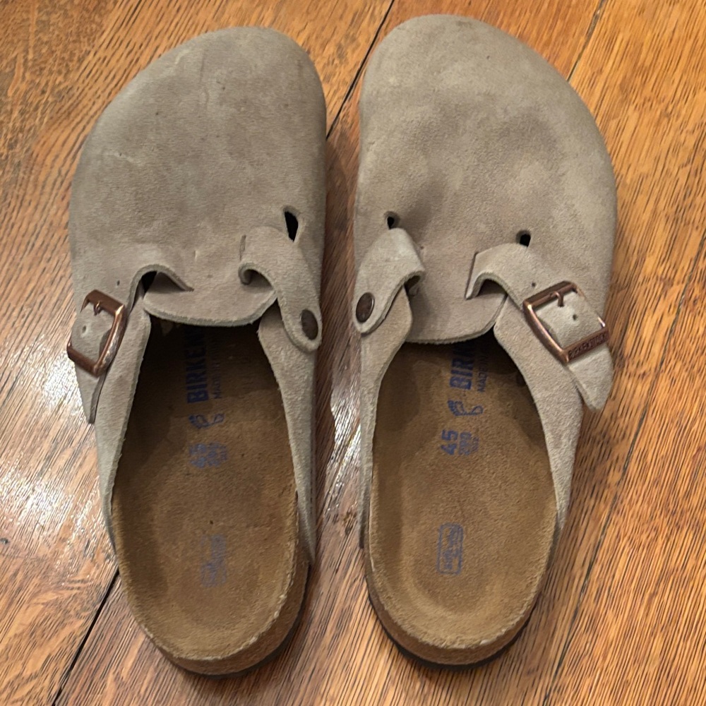 Birkenstock Tan Suede Loafers size 45